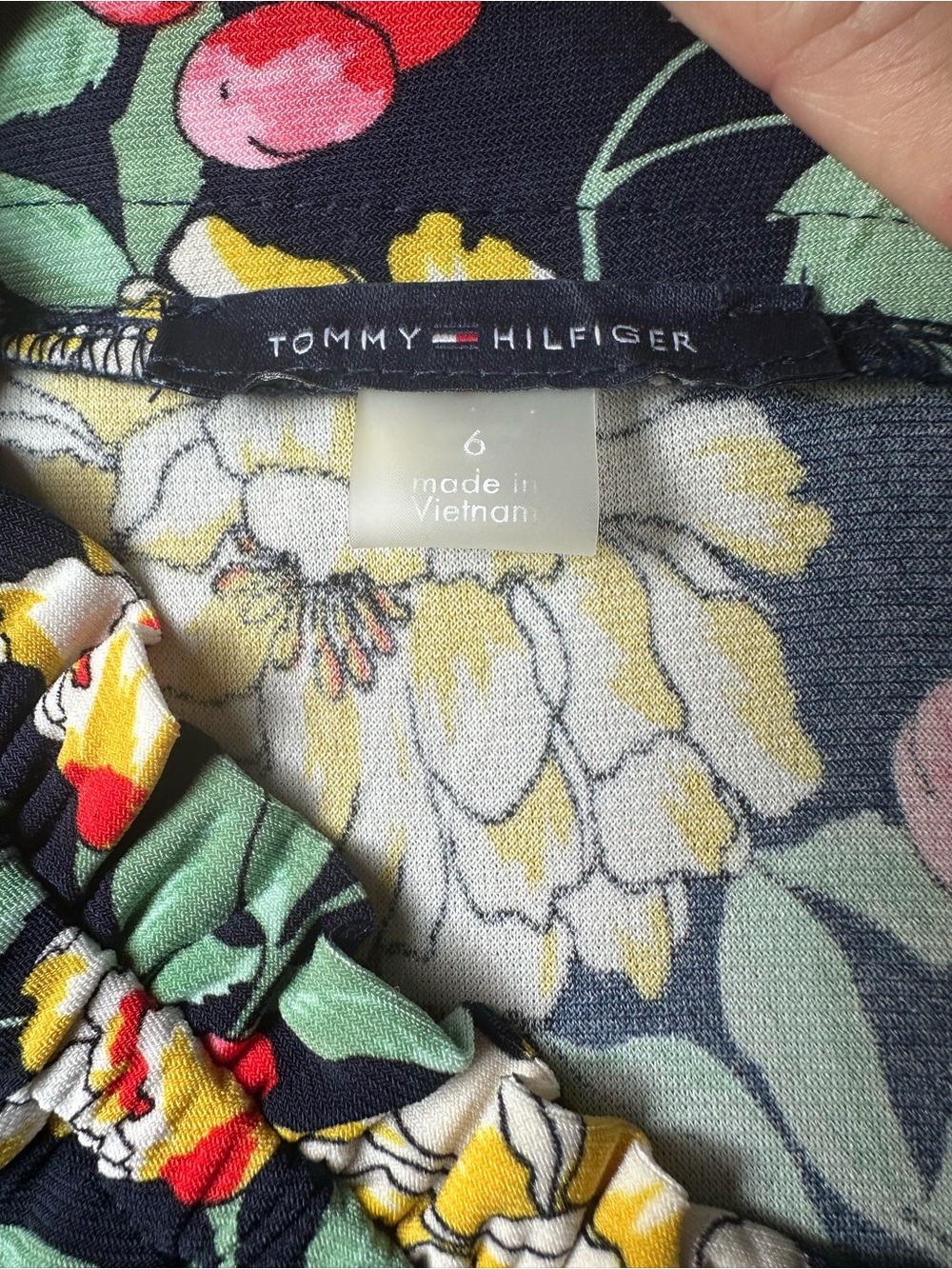 Tommy Hilfiger Ruffled Floral Jersey Dress - Picture 6 of 10